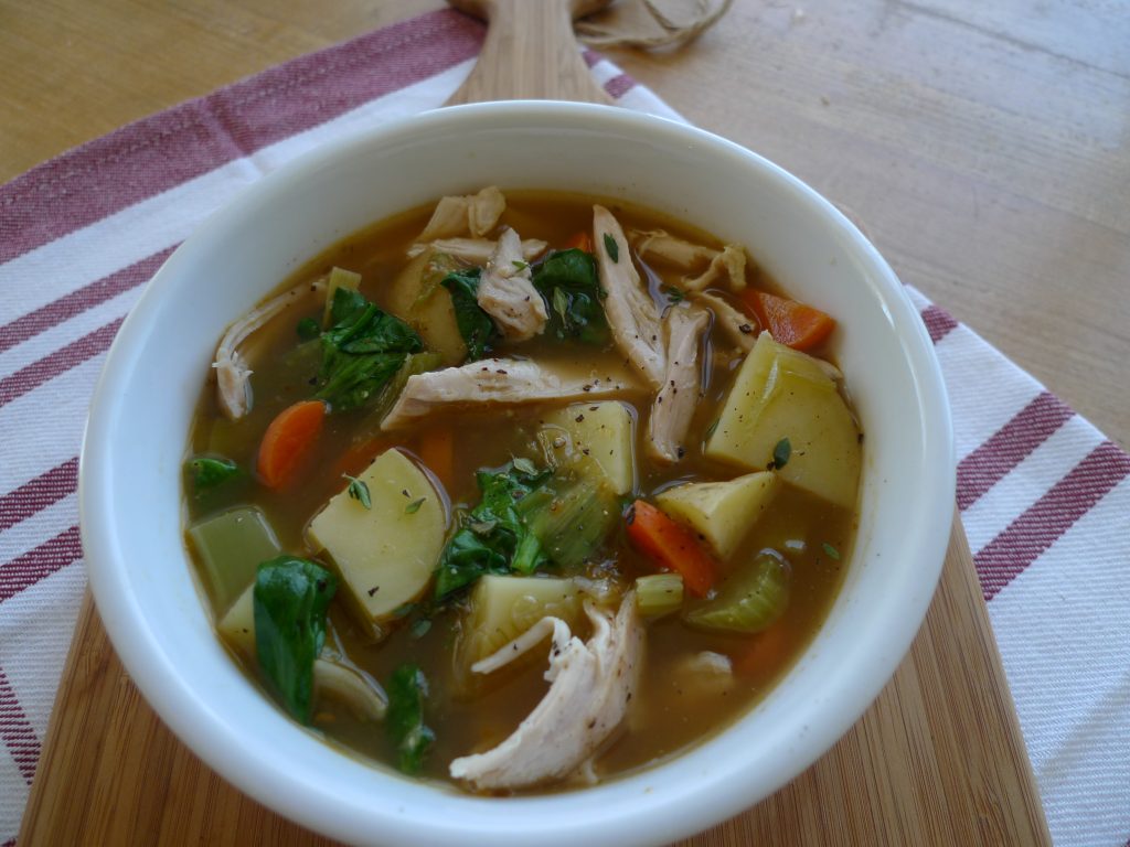 Winter Warmer Slow Cooker Chicken, Potato and Vegetable Soup — The